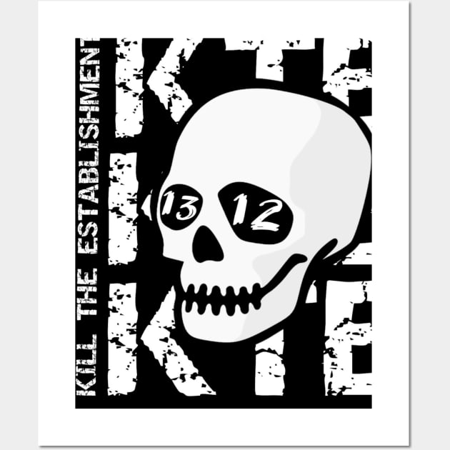 KTE Kill The Establishment logo Wall Art by KTEstore